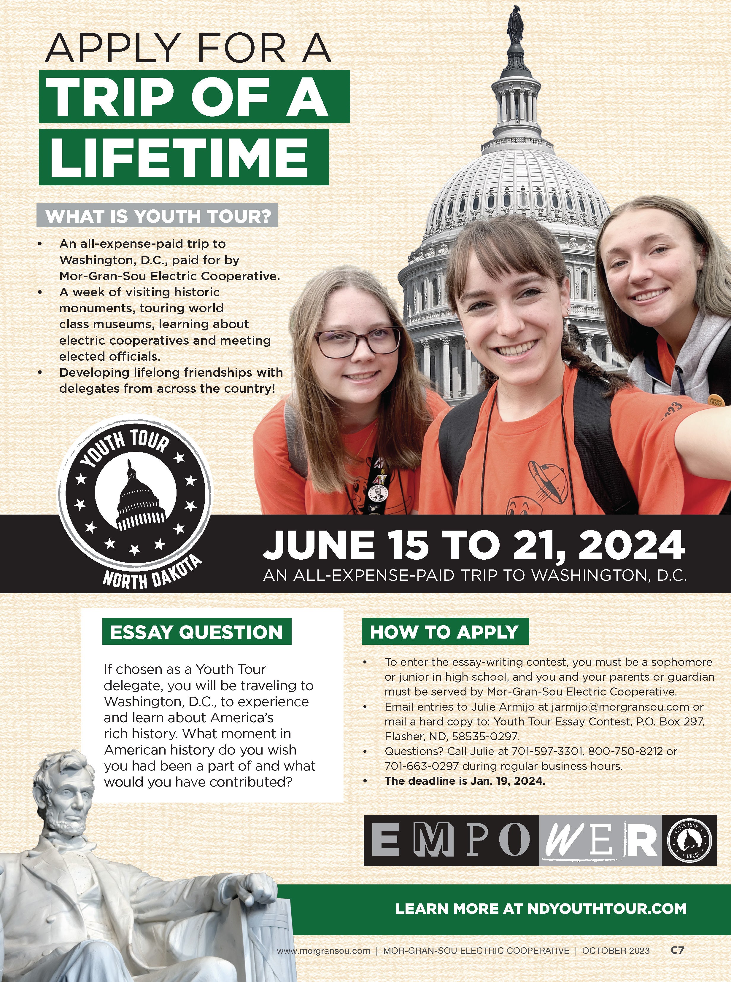 Youth Tour Electric Cooperative